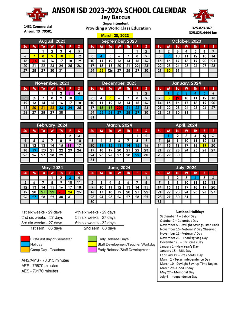 23-24 school calendar